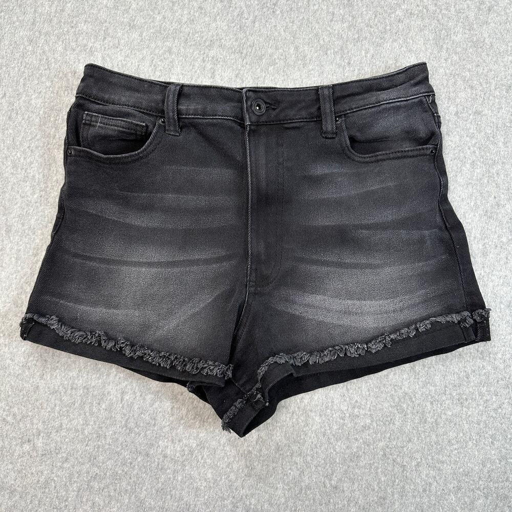 Celebrity Pink Shorts WMNS 11/30 Black The Deb Shorts Raw Hem Festival Y2K Denim
